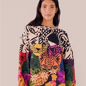 Farm Rio Mixed Prints Sweatshirt
